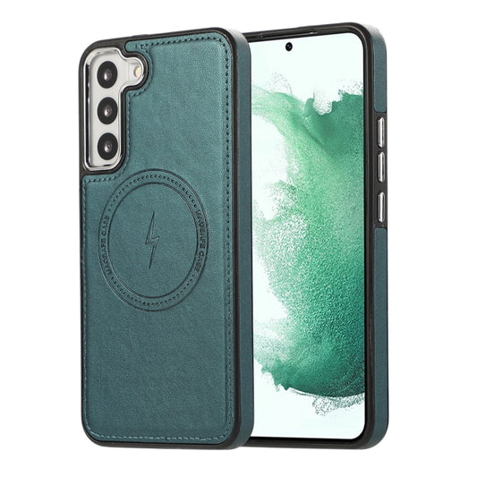 For Samsung Galaxy S23 5G Side Leather Magsafe Phone Case(Green) - Galaxy S23 5G Cases by PMC Jewellery | Online Shopping South Africa | PMC Jewellery