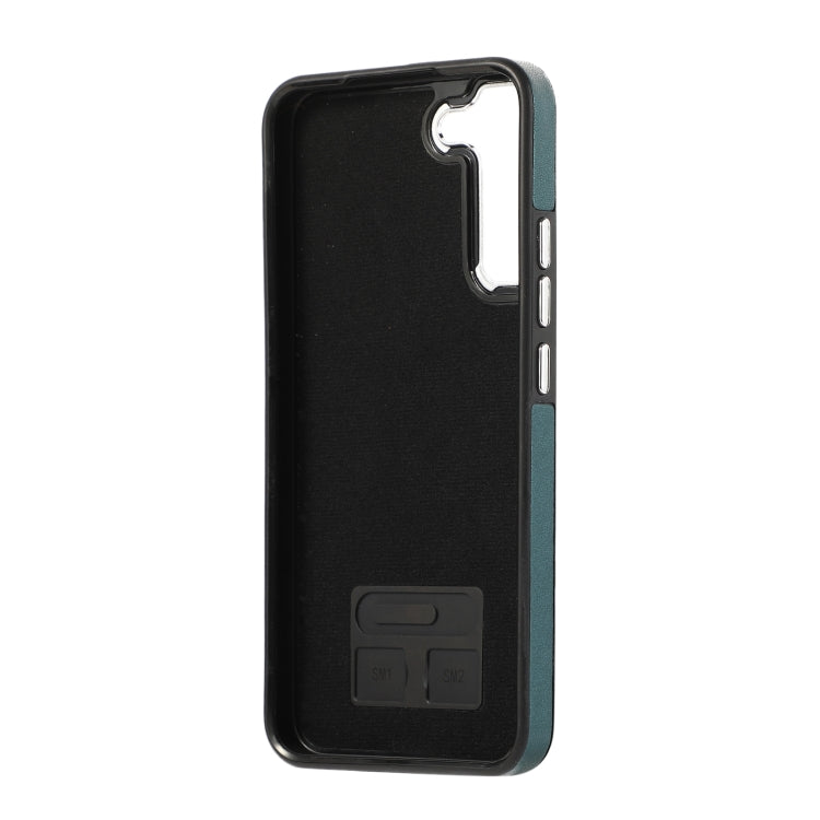 For Samsung Galaxy S23 5G Side Leather Magsafe Phone Case(Green)