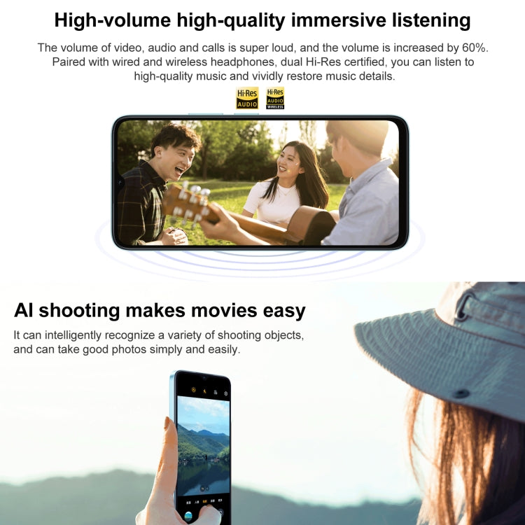 Honor Play 40S 5G, 4GB+128GB, 6.56 inch MagicOS 7.1 Snapdragon 480 Plus Octa Core up to 2.2GHz, Network: 5G, Not Support Google Play(Ink Jade Green) - free shipping - PMC TechLife - Order now!