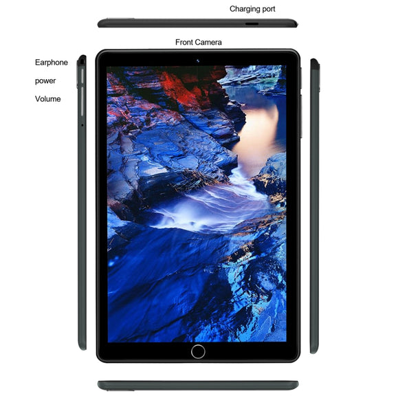 BDF P8 3G Phone Call Tablet PC 8.0 inch, 4GB+64GB, Android 10.0 MTK8321 Octa Core, Support Dual SIM, EU Plug(Grey)
