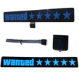 EL Luminous Car Stickers Cold Light Car Stickers Car Luminous Pattern Decoration(Wanted Blue) - free shipping - PMC TechLife - Order now!
