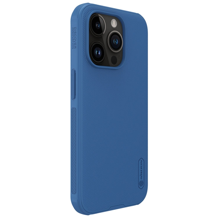 For iPhone 15 Pro NILLKIN Frosted Shield Pro PC + TPU Phone Case(Blue) - free shipping - PMC TechLife - Order now!