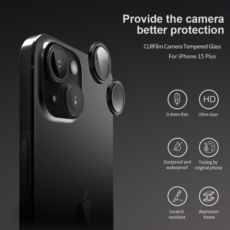 For iPhone 15  / 15 Plus NILLKIN Color Mirror Series Lens Film - iPhone 15 Plus Tempered Glass by NILLKIN | Online Shopping South Africa | PMC TechLife | Buy Now Pay Later Mobicred