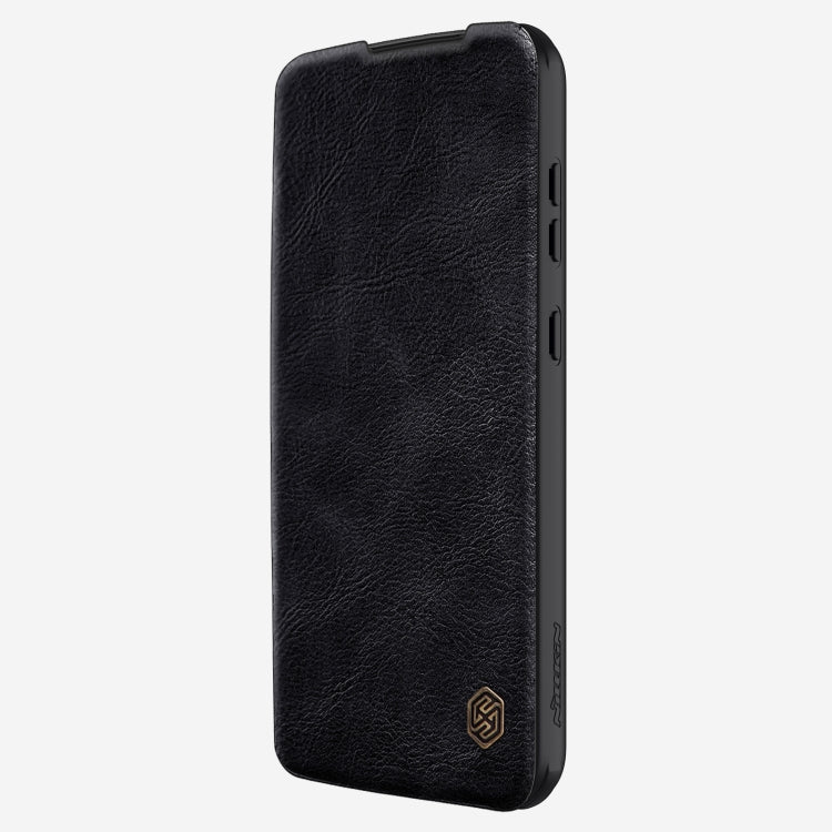 For Samsung Galaxy A55 NILLKIN QIN Series Pro Sliding Camera Cover Design Leather Phone Case(Black) - Galaxy Phone Cases by NILLKIN | Online Shopping South Africa | PMC TechLife