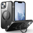 For iPhone 15 Plus MagSafe Magnetic Rotating Holder Phone Case(Black) - iPhone 15 Plus Cases by PMC TechLife | Online Shopping South Africa | PMC TechLife | Buy Now Pay Later Mobicred