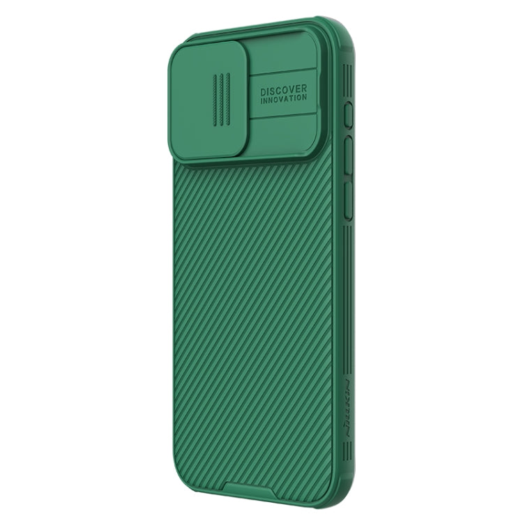 For iPhone 15 Pro NILLKIN CamShield Pro Magnetic Magsafe Phone Case(Green) - iPhone 15 Pro Cases by NILLKIN | Online Shopping South Africa | PMC Jewellery | Buy Now Pay Later Mobicred