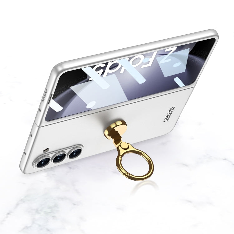 For Samsung Galaxy Z Fold5 GKK Ultra-thin Triaxial Ring Holder PC Phone Case(Light Blue) - free shipping - PMC TechLife - Order now!