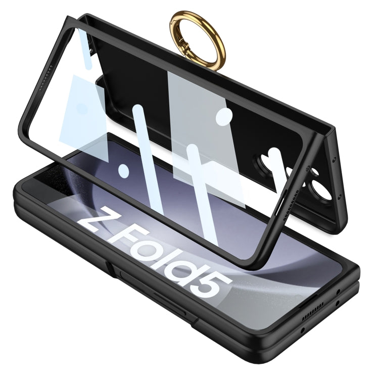 For Samsung Galaxy Z Fold5 GKK Ultra-thin Triaxial Ring Holder PC Phone Case(Light Blue) - free shipping - PMC TechLife - Order now!