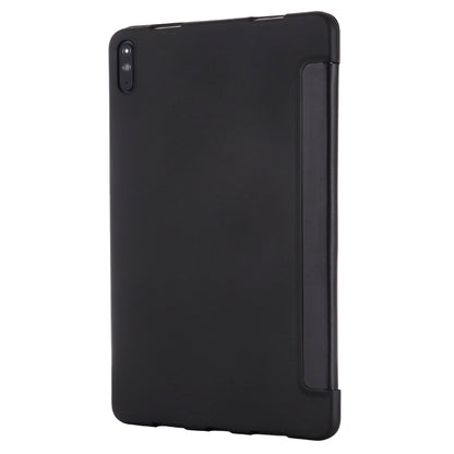 For Huawei Matepad 10.4 GEBEI Shockproof Horizontal Flip Leather Case with Three-folding Holder(Black) - Huawei by GEBEI | Online Shopping South Africa | PMC Jewellery | Buy Now Pay Later Mobicred