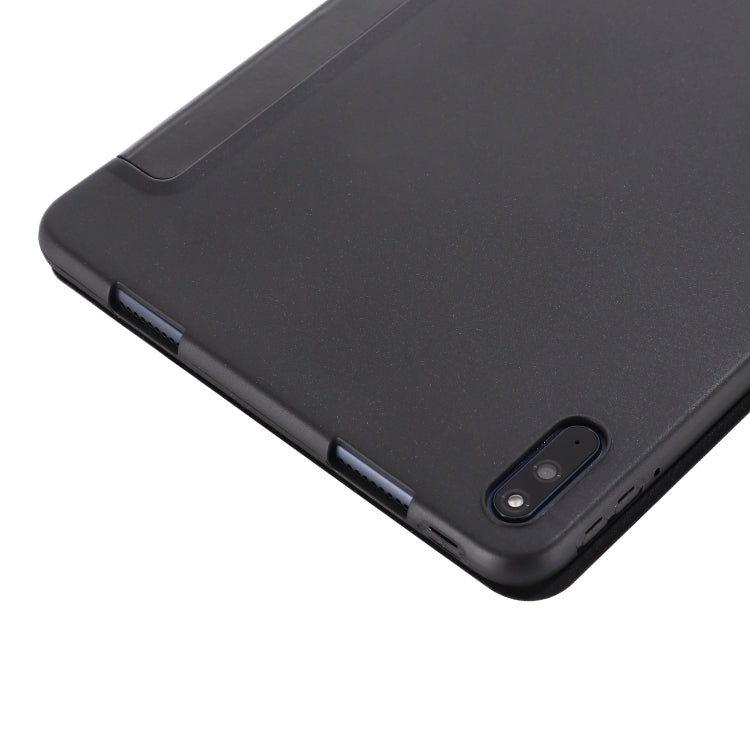 For Huawei Matepad 10.4 GEBEI Shockproof Horizontal Flip Leather Case with Three-folding Holder(Black) - Huawei by GEBEI | Online Shopping South Africa | PMC Jewellery | Buy Now Pay Later Mobicred