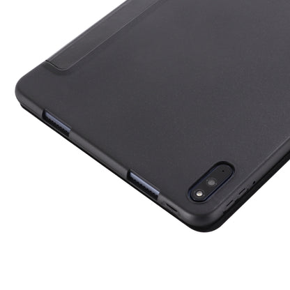 For Huawei Matepad 10.4 GEBEI Shockproof Horizontal Flip Leather Case with Three-folding Holder(Black) - Huawei by GEBEI | Online Shopping South Africa | PMC Jewellery | Buy Now Pay Later Mobicred