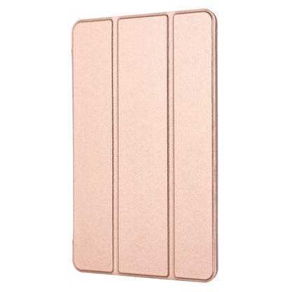 For Huawei Matepad 10.4 GEBEI Shockproof Horizontal Flip Leather Case with Three-folding Holder(Rose Gold) - Huawei by GEBEI | Online Shopping South Africa | PMC Jewellery | Buy Now Pay Later Mobicred