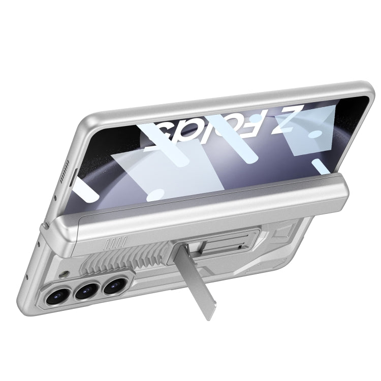 For Samsung Galaxy Z Fold5 GKK Integrated Folding Battle Shell PC Phone Case with Pen Box(Light Blue)