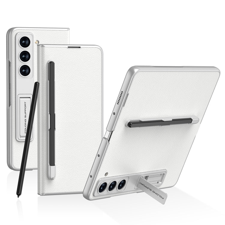 For Samsung Galaxy Z Fold5 GKK Flip Leather All-Inclusive Phone Case with Pen Holder(Silver) - free shipping - PMC TechLife - Order now!