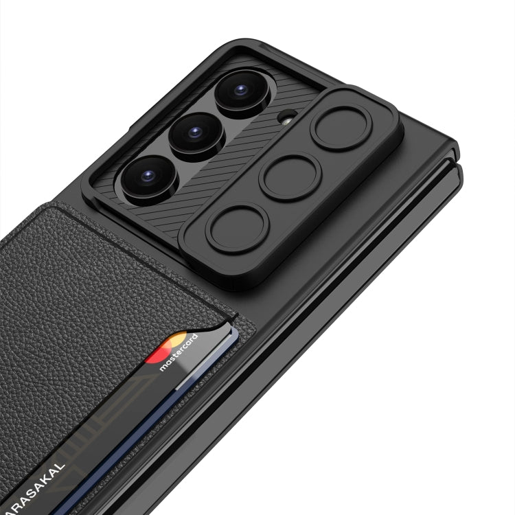 For Samsung Galaxy Z Fold5 GKK Integrated Ultra-thin Sliding Window Folding Phone Case with Card Holder(Misty Gold) - free shipping - PMC TechLife - Order now!