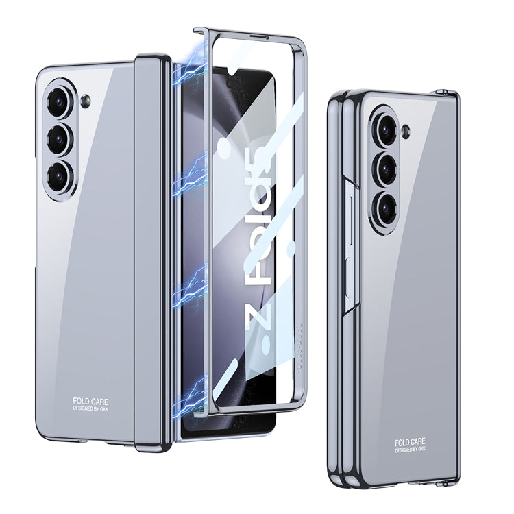 For Samsung Galaxy Z Fold5 GKK Integrated Magnetic Phantom Hinge Folding Phone Case(Blue) - Galaxy Z Fold5 Cases by GKK | Online Shopping South Africa | PMC TechLife | Buy Now Pay Later Mobicred