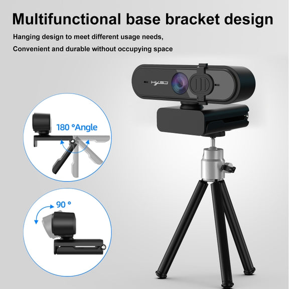 HXSJ S6 HD 1080P 95 Degree Wide-angle High-definition Computer Camera with Microphone(Black)