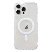 For iPhone 15 Pro Max MagSafe Magnetic Clear Acrylic TPU Phone Case(Transparent)