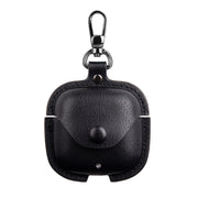 For Huawei FreeBuds SE 2 / SE 3 Leather TWS Earphone Protective Case with Hook(Black)