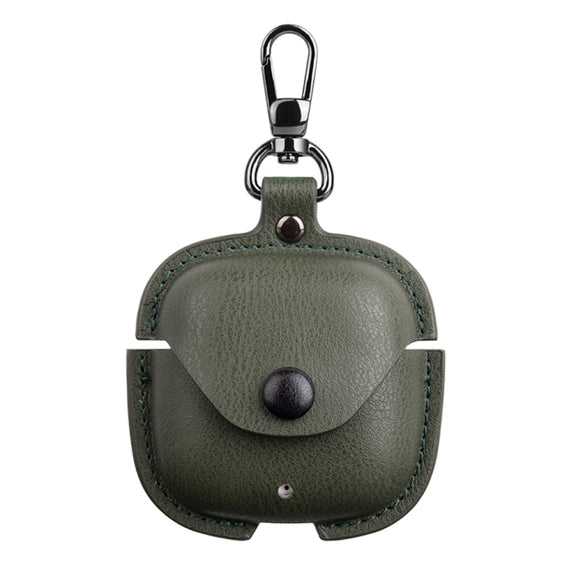 For Huawei FreeBuds SE 2 / SE 3 Leather TWS Earphone Protective Case with Hook(Green)