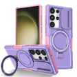 For Samsung Galaxy S23 Ultra 5G Sliding Camshield Magsafe Holder TPU Hybrid PC Phone Case(Pink Purple) - Galaxy S23 Ultra 5G Cases by PMC TechLife | Online Shopping South Africa | PMC TechLife