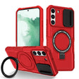 For Samsung Galaxy S22+ 5G Sliding Camshield Magsafe Holder TPU Hybrid PC Phone Case(Red) - Galaxy S22+ 5G Cases by PMC TechLife | Online Shopping South Africa | PMC TechLife | Buy Now Pay Later Mobicred