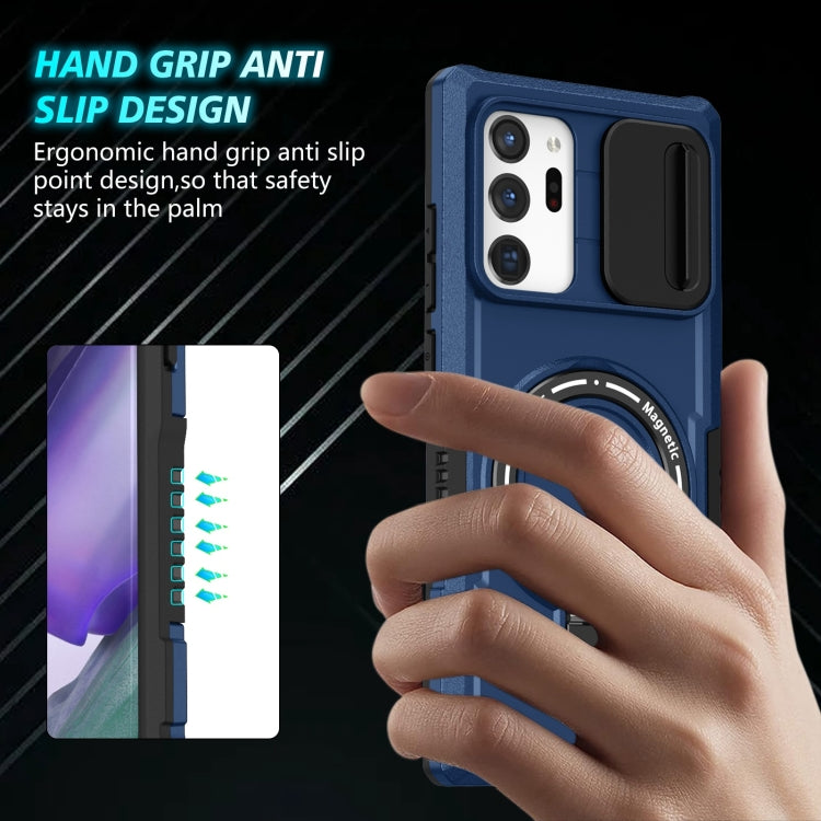 For Samsung Galaxy Note20 Ultra Sliding Camshield Magsafe Holder TPU Hybrid PC Phone Case(Royal Blue) - Galaxy Note20 Ultra Cases by PMC TechLife | Online Shopping South Africa | PMC TechLife