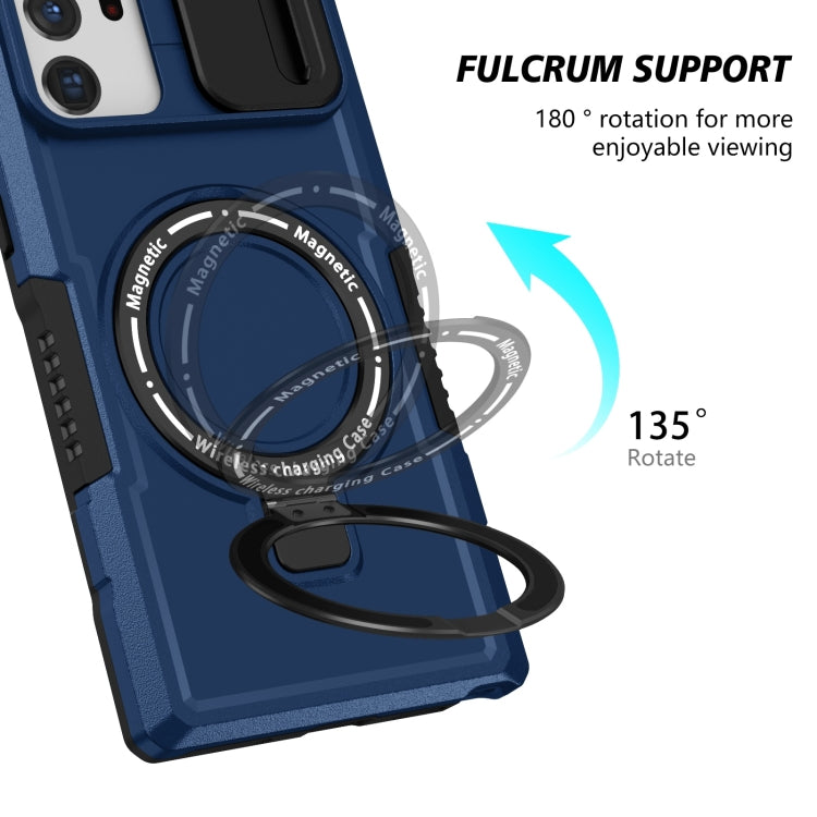 For Samsung Galaxy Note20 Ultra Sliding Camshield Magsafe Holder TPU Hybrid PC Phone Case(Royal Blue) - Galaxy Note20 Ultra Cases by PMC TechLife | Online Shopping South Africa | PMC TechLife
