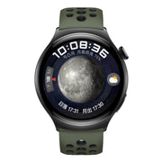 For Huawei Watch 4 Two Color Round Hole Silicone Watch Band(Spruce Green)