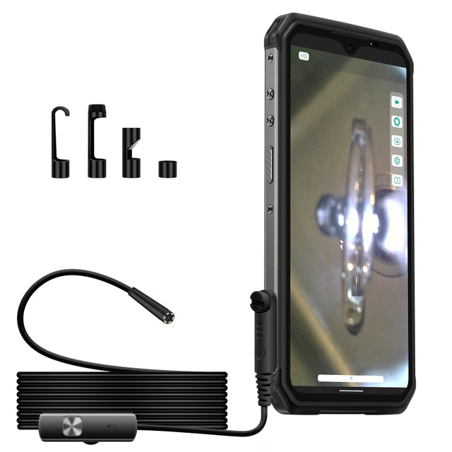 Ulefone Endoscope E1 IP67 Water-resistant 3 in 1 Endoscope for Ulefone Power Armor 21 / 19 / 18T / 16 Pro / 13 / Armor Pad(Black)