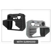 For DJI RC 2 Sunnylife Remote Control Shockproof Anti-scratch Silicone Case with Hood(Black)