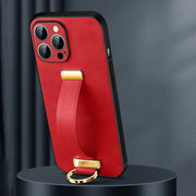 For iPhone 15 Pro Max SULADA Tide Cool Series PC + Leather Texture Skin Feel Phone Case(Red)