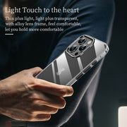 For iPhone 15 Pro Max SULADA PC + Aluminum Alloy Lens Holder Phone Case(Silver)