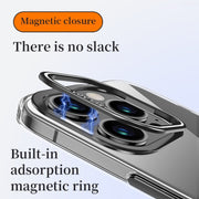 For iPhone 15 Pro Max SULADA PC + Aluminum Alloy Lens Holder Phone Case(Silver)