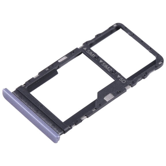 For TCL 40 XE Original SIM + Micro SD Card Tray(Purple)