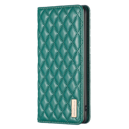 For Honor X6a Diamond Lattice Magnetic Leather Flip Phone Case(Green) - Honor Cases by PMC Jewellery | Online Shopping South Africa | PMC Jewellery | Buy Now Pay Later Mobicred