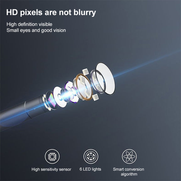 AN108 3 in 1 Smart HD 5.5mm Lens Visual Earpick Not Compatible With Some Phones (Random Color)