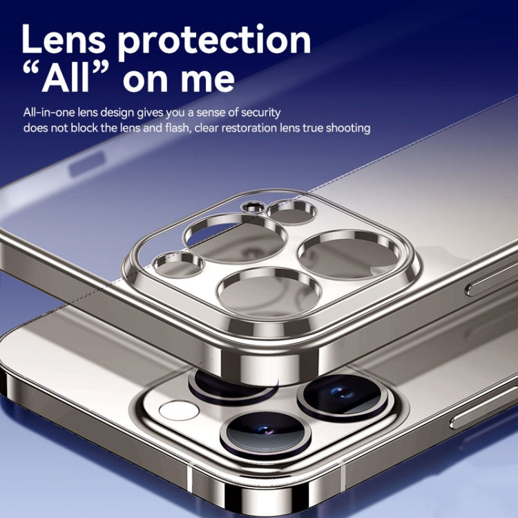 For iPhone 15 Pro Max SULADA Electroplating Frosted TPU Phone Case(Sierra Blue) - free shipping - PMC TechLife - Order now!