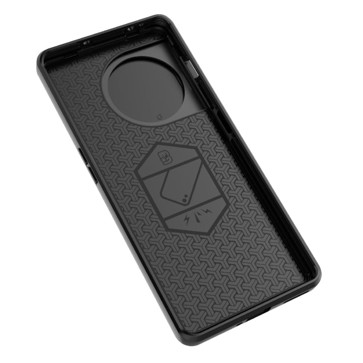 For OnePlus 11 5G Sliding Camshield TPU + PC Shockproof Phone Case with Holder(Black)