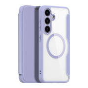For Samsung Galaxy S24+ 5G DUX DUCIS Skin X Pro Series Magsafe PC + TPU Phone Leather Case(Purple)