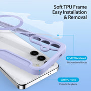 For Samsung Galaxy S24+ 5G DUX DUCIS Skin X Pro Series Magsafe PC + TPU Phone Leather Case(Purple)
