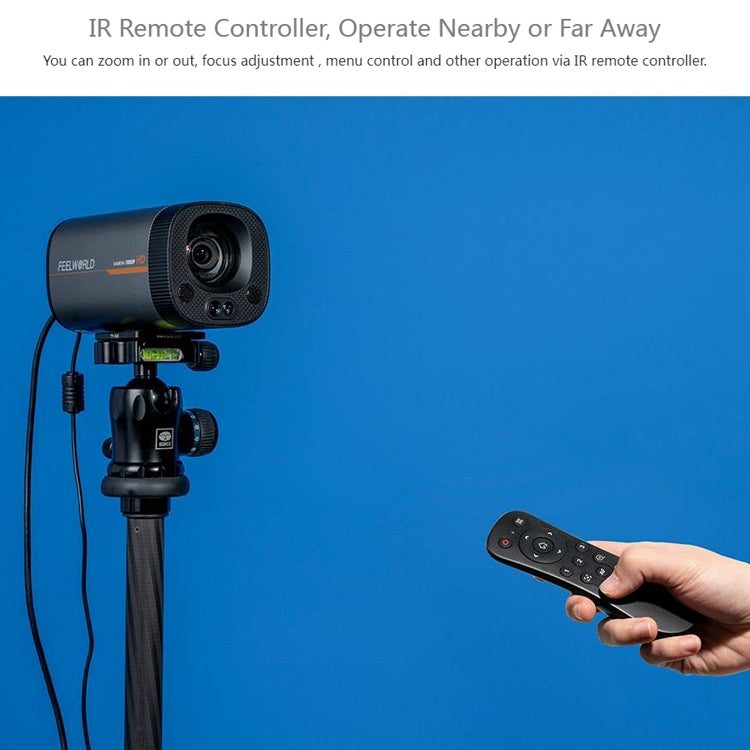 FEELWORLD HV10X Professional Streaming Camera Full HD 1080P 60fps USB 3.0 HDMI(UK Plug) - free shipping - PMC TechLife - Order now!