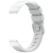 12mm Universal Two Color Transparent Silicone Watch Band(Light Grey)