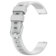 12mm Universal Two Color Transparent Silicone Watch Band(Light Grey)