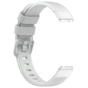12mm Universal Two Color Transparent Silicone Watch Band(Light Grey)