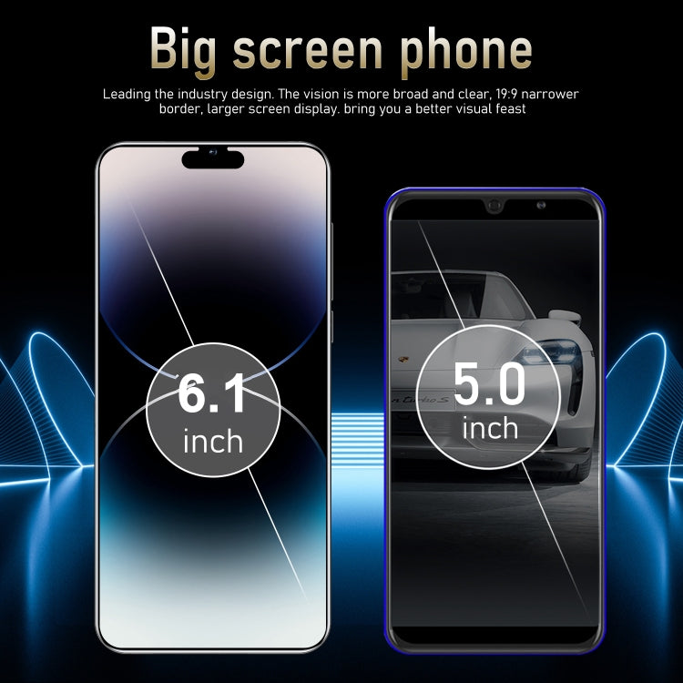 i15 Pro Max / N85, 1GB+16GB, 6.1 inch Screen, Face Identification, Android  8.1 MTK6580A Quad Core, Network: 3G, Dual SIM(Gold) -  by PMC Jewellery | Online Shopping South Africa | PMC Jewellery | Buy Now Pay Later Mobicred