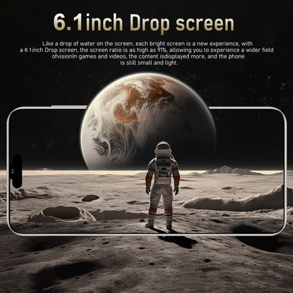 i15 Pro Max / N85, 1GB+16GB, 6.1 inch Screen, Face Identification, Android  8.1 MTK6580A Quad Core, Network: 3G, Dual SIM(Gold) -  by PMC Jewellery | Online Shopping South Africa | PMC Jewellery | Buy Now Pay Later Mobicred