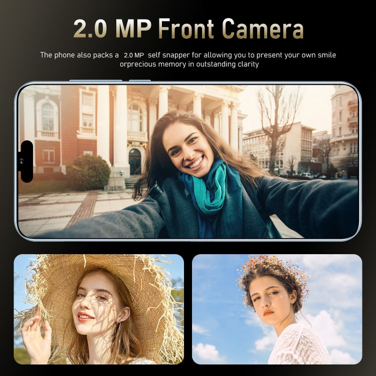 i15 Pro Max / N85, 1GB+16GB, 6.1 inch Screen, Face Identification, Android  8.1 MTK6580A Quad Core, Network: 3G, Dual SIM(Gold) -  by PMC Jewellery | Online Shopping South Africa | PMC Jewellery | Buy Now Pay Later Mobicred