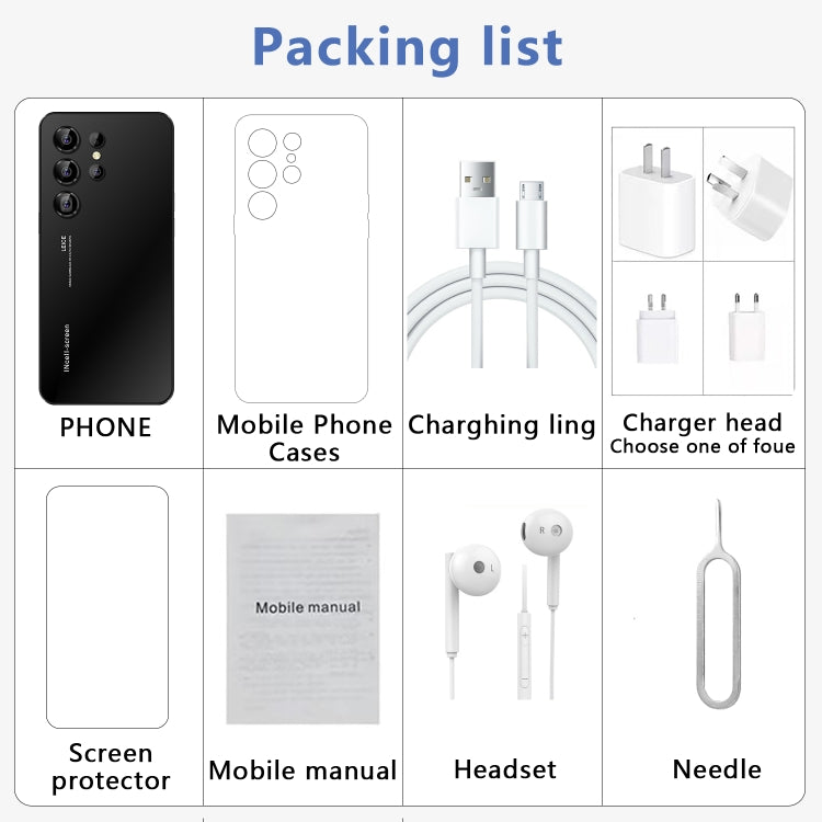 S23 Ultra / U19, 3GB+64GB, 6.53 inch Screen, Face ID & Side Fingerprint Identification, Android 9.1 MTK6753 Octa Core, Network: 4G, Dual SIM(Black) -  by PMC TechLife | Online Shopping South Africa | PMC TechLife | Buy Now Pay Later Mobicred