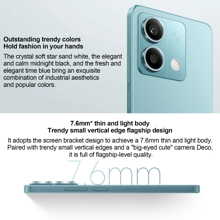 Xiaomi Redmi Note 13 5G, 8GB+256GB,  6.67 inch MIUI 14 Mediatek Dimensity 6080 Octa Core up to 2.4GHz, Network: 5G(White) - free shipping - PMC TechLife - Order now!